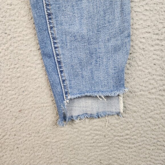 Maurices Jeans Womens 6 High Rise Ankle Straight Leg Button Fly Distressed Jeans - Picture 12 of 16